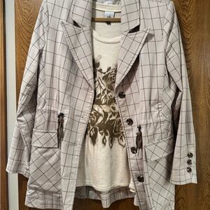 CAbi Spring Checkered Blazer